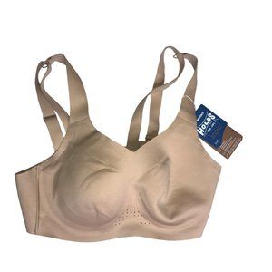 New NWT Nude Beige Tan Sports Bra.  BROOKS RUNNING COMPANY.  Size Women's 34D.